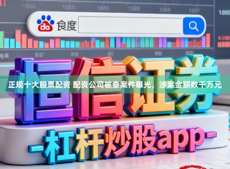 正规十大股票配资 配资公司被查案件曝光，涉案金额数千万元